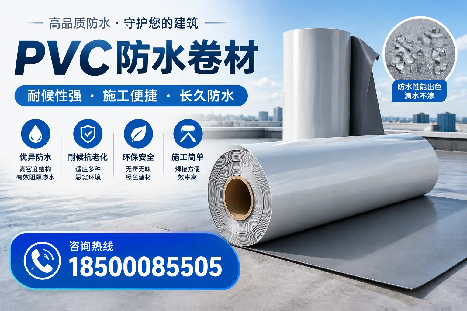 pvc防水卷材在合肥的行业应用前景分析
